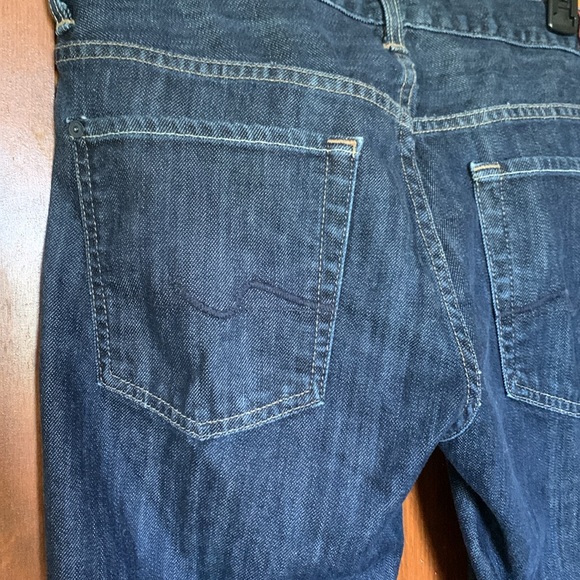 7 For All Mankind Mens dark blue wash Bootcut Denim Jeans NWOT size 33 - Picture 4 of 6